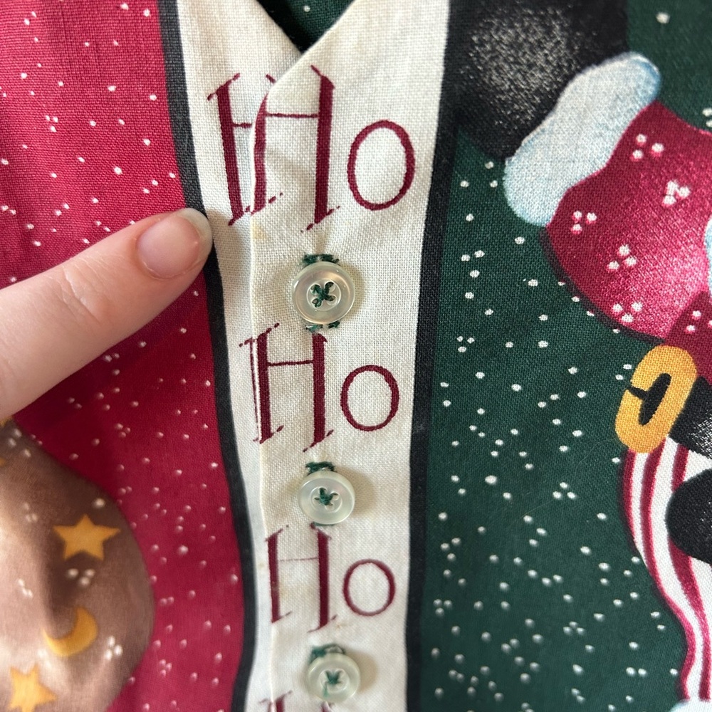 Vintage Handmade Christmas Festive‎ Santa Vest - Picture 4 of 5